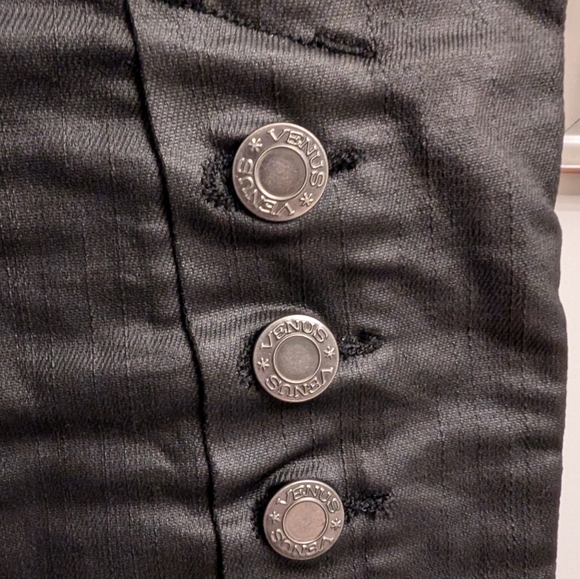 Venus low rise faux leather jeans, size 0P - Picture 2 of 3